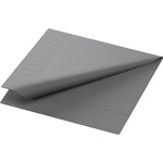 Zellt.-Serv. 24x24 cm, 3-lagig, Granitgrau - 250 Stück Packung | Packung (250 Servietten)