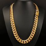 16mm Goldene Miami Halskette