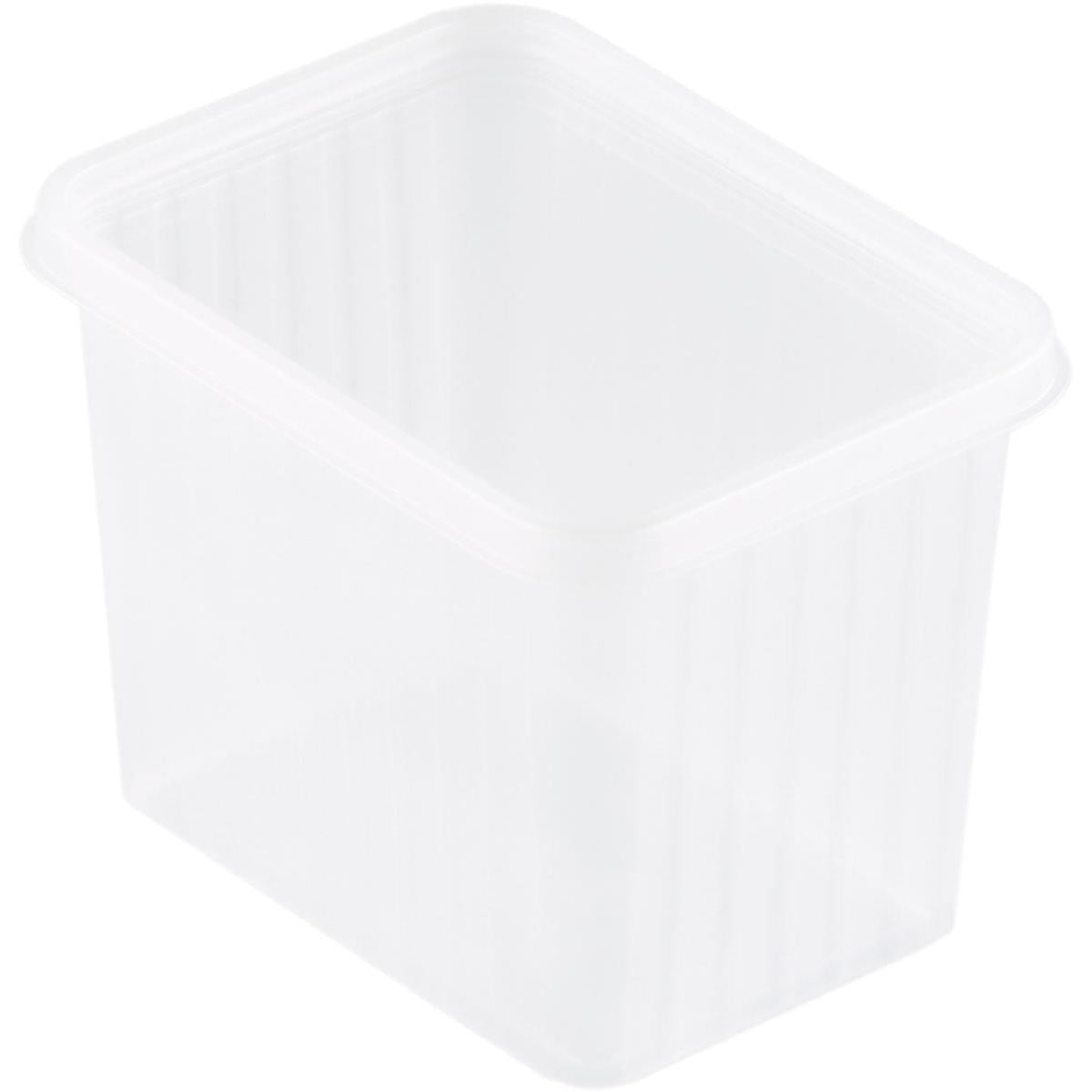 Fixpack® rechteckig mit Deckel  Transparent PP 145x110x110 | Packung (25 Stück)
