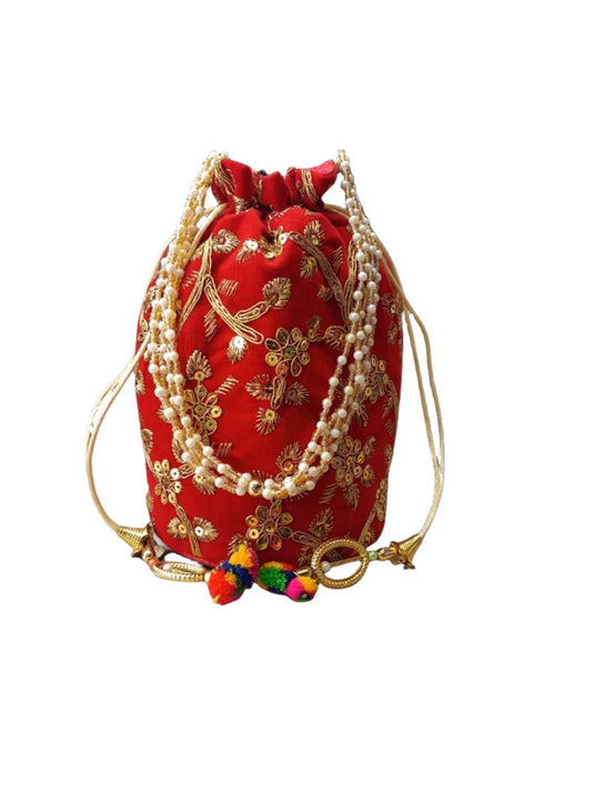 Indian Velvet  Potli Bag