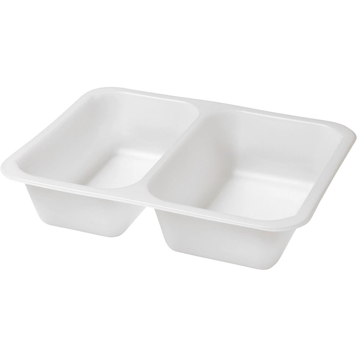 Siegelschale Caterline Biokunststoff 2 Weiß Biokunststoff 227x178x50  | Packung (216 Stück)