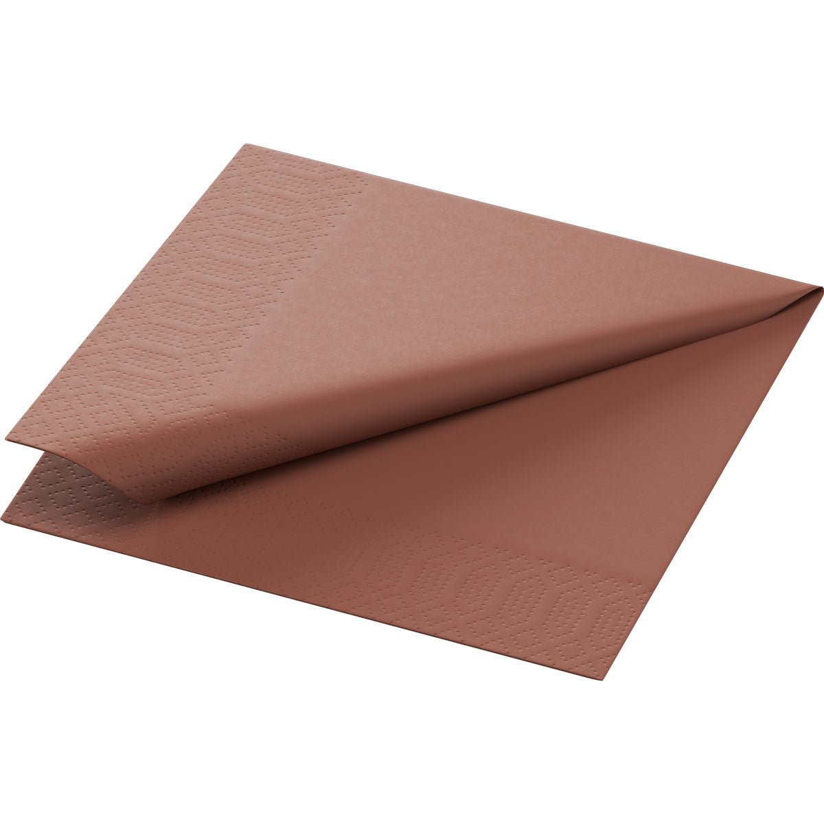Zellt.-Servietten 24x24 cm, 3-lagig, chestnut | Packung (250 Servietten)
