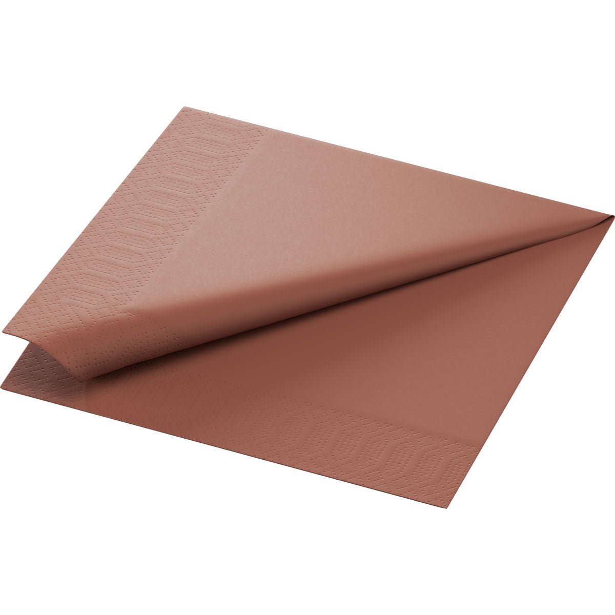 Zellt.Serv. 40x40 cm, 3-lagig, 1/4 F. Chestnut | Packung (250 Servietten)