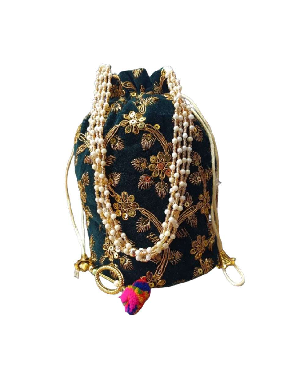 Indian Velvet  Potli Bag