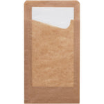 Snack Sacchetto mit weißer 2-lg. Serviette Braun Papier