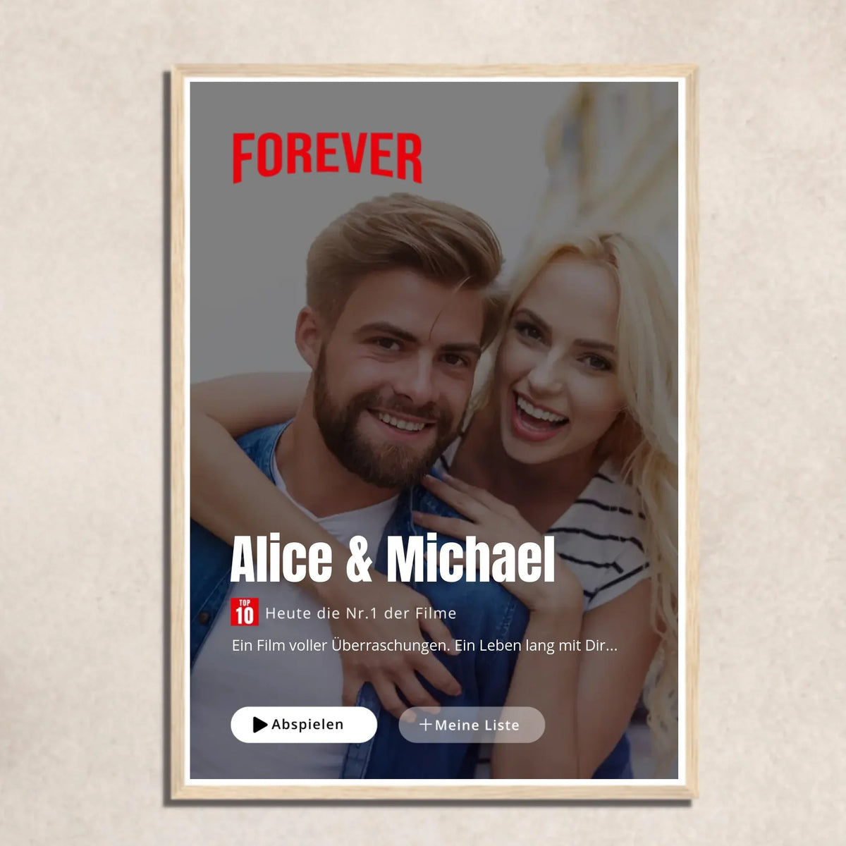 FOTO-POSTER MOVIE STREAMING mit Deinem Bild