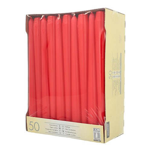 Starpak 50 Leuchterkerzen Ø 2,2 cm · 25 cm