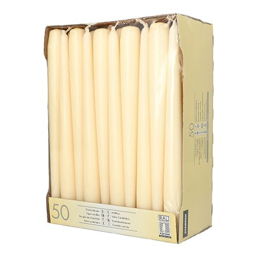 Starpak 50 Leuchterkerzen Ø 2,2 cm · 25 cm