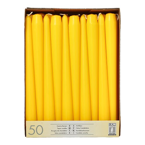 Starpak 50 Leuchterkerzen Ø 2,2 cm · 25 cm