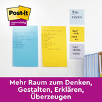 Post-it® Notes im Großformat, Gelb, Liniert, 101 mm x 101 mm, 300 Blatt/Block, 1 Block/Packung, 100% PEFC, SGSCH-PEFC-COC-110078 | Packung (1 Stück)