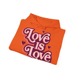Love Is Love Hoodie – Retro Herz Pride Kapuzenpullover