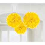 Wabenball Fluffy 40cm/3St. Gelb