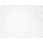 Deko-Spitzenpapier 20x30 cm, weiß - Hochwertiges Bastelpapier | Packung (250 Stück)