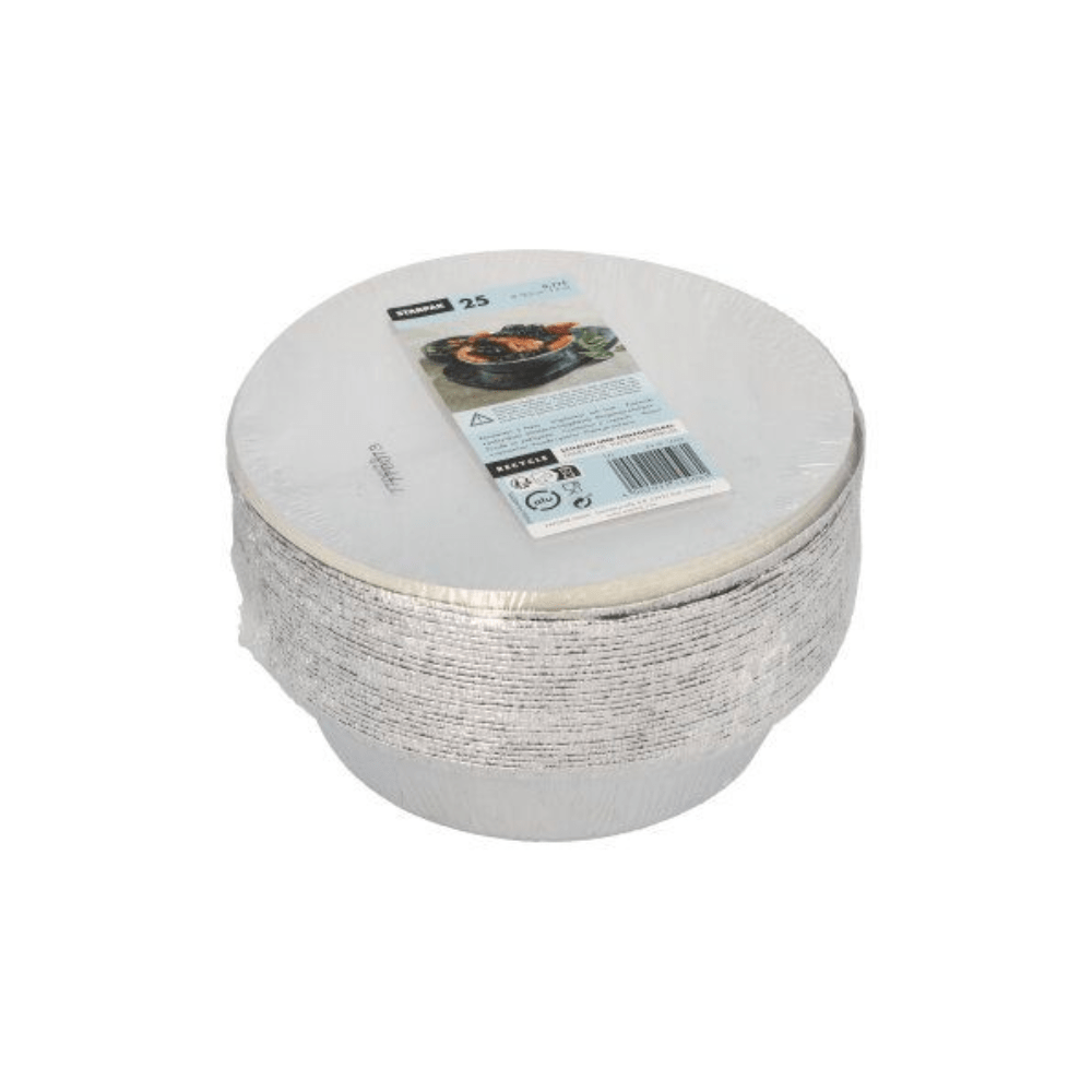 Starpak 25 Schalen, Alu + Einlegedeckel, PP-beschichtet