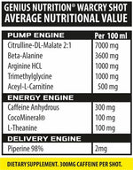 Genius Nutrition - Warcry Liquid Shot Cola (12x100ml)