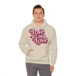 Love Is Love Hoodie – Retro Herz Pride Kapuzenpullover
