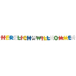Girlande "Herzlich Willkommen" 2,5 m | Multicolor