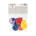 PAPSTAR Luftballons Ø 25 cm, farbig sortiert, Metallic-Design | Beutel (6 Stück)