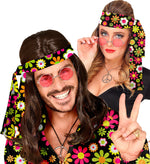 60er Jahre Stirnband "Flowers" 18751 | Mehrfarbig