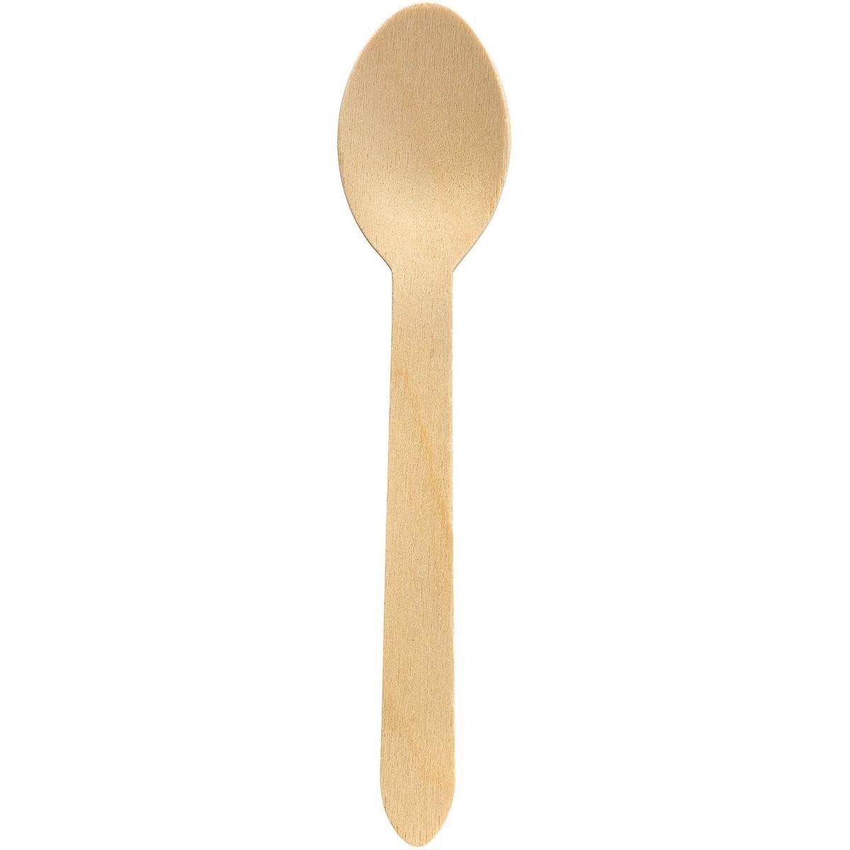 Löffel 160 mm, Holz ungewachst  Natural ungewachst 160 | Packung (100 Stück)