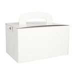 PAPSTAR 20 Lunch-Boxen, Pappe "pure" eckig 12,5 cm x 15,5 cm x 22,5 cm mit Tragegriff