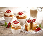 PAPSTAR Muffins-Backförmchen Ø 5 cm, 3,5 cm hoch, weiß | Faltschachtel (20 Stück)