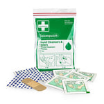 Salvequick Wundreiniger (10 Stück) und Pflaster (20 Stück) verpackt in einem Plastikbeutel mit Reißverschluss | Packung (1 Stück)
