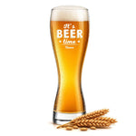 Stölzle Lausitz Weizenglas "It's Beer time" mit Namen