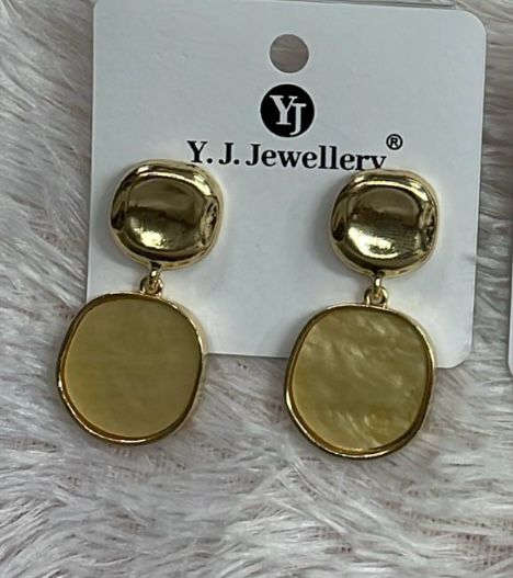 Geometric Shell Earrings Namma Markt