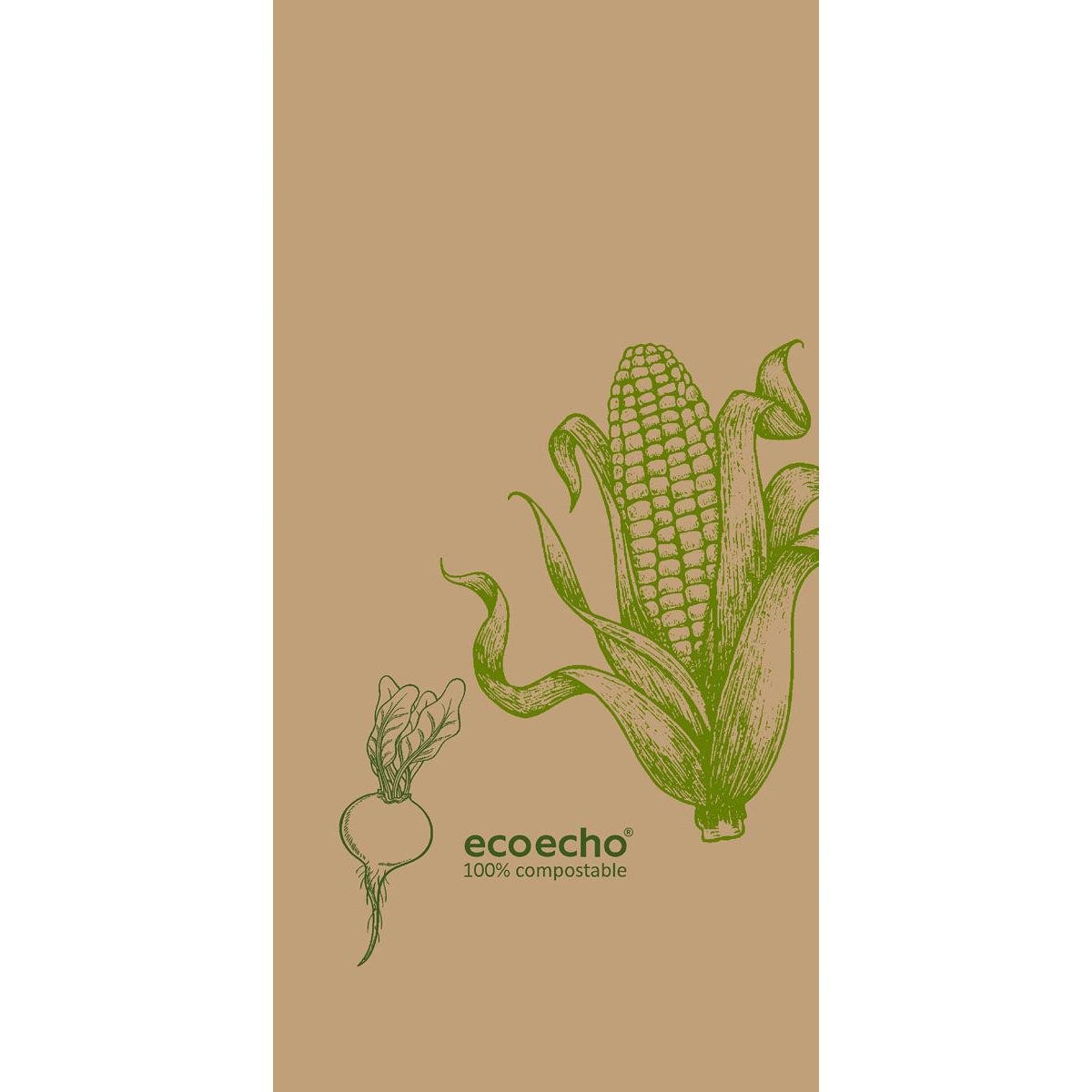 Zelltuchservietten 40 x 40 cm 2-lagig 1/8 Buchfalz Veggies | Packung (300 Stück)