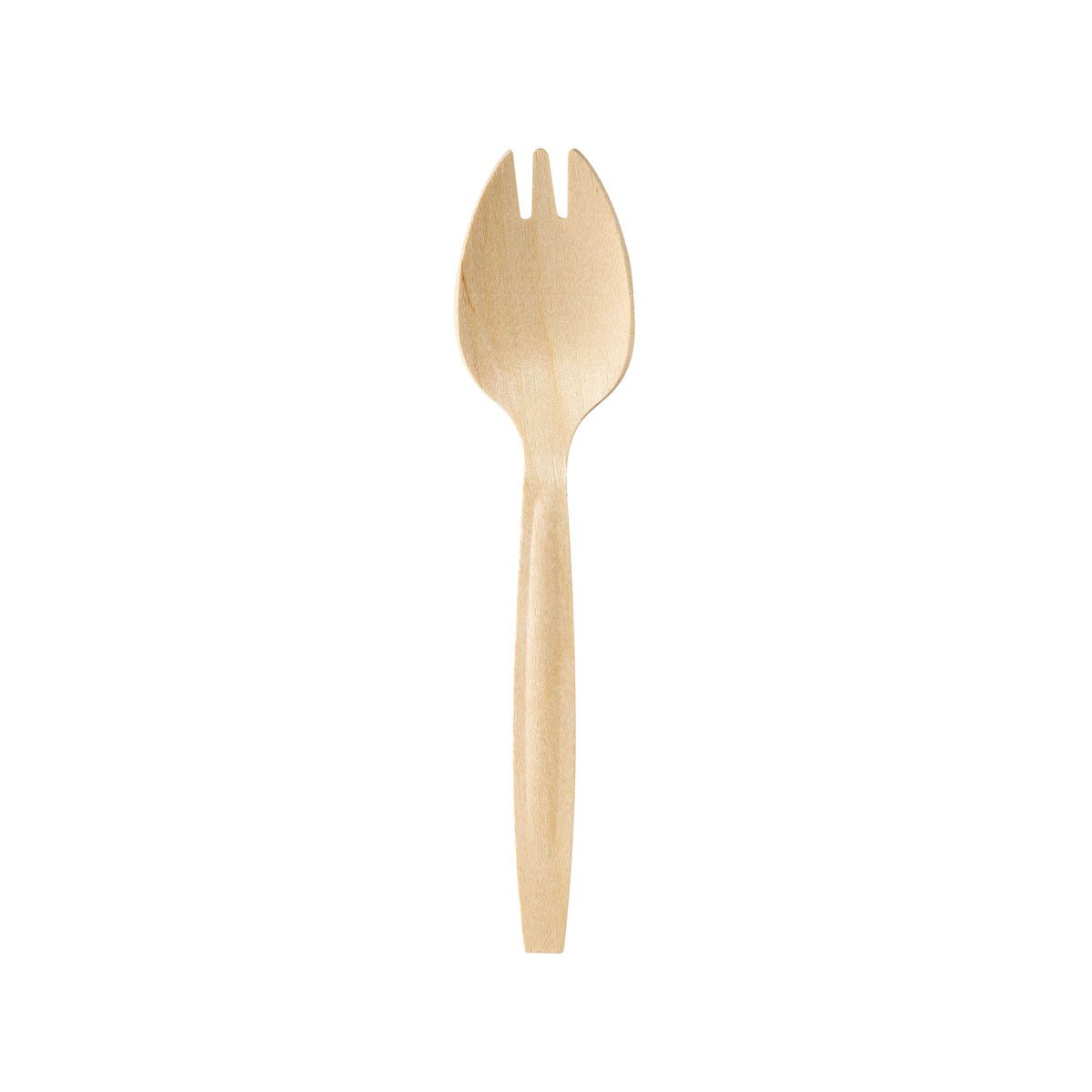 Göffel / Spork 147 mm, Holz gewachst  Natural gewachst 147 | Packung (100 Stück)