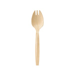 Göffel / Spork 147 mm, Holz gewachst  Natural gewachst 147 | Packung (100 Stück)