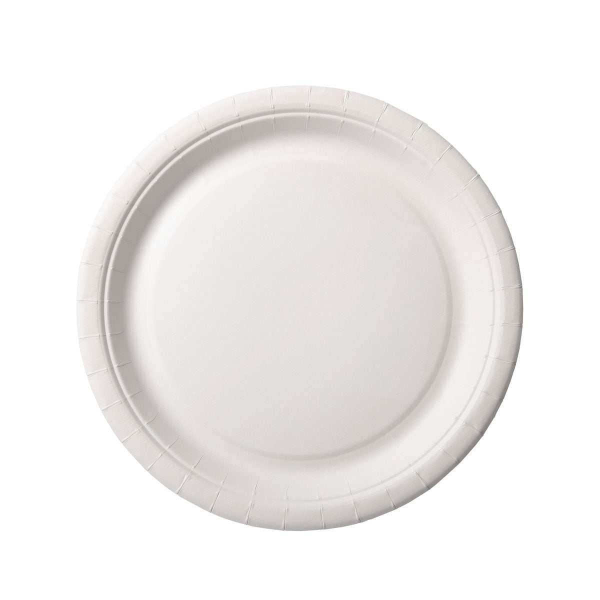 Teller ø 18 cm, Pappe  Weiß Papier Ø180 | Packung (100 Stück)