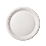 Teller ø 18 cm, Pappe  Weiß Papier Ø180 | Packung (100 Stück)