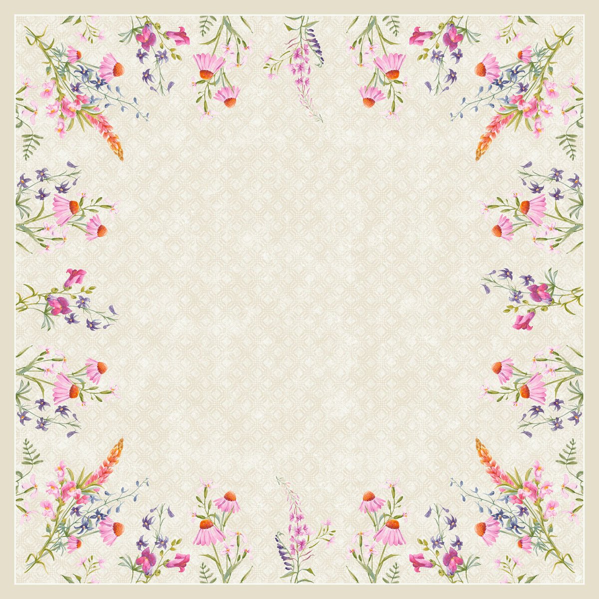 Dunicel-Mitteld. 84x84cm Floret | Karton (1 Packung)
