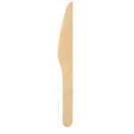 Messer 165 mm, Holz gewachst  Natural gewachst 165 | Packung (100 Stück)