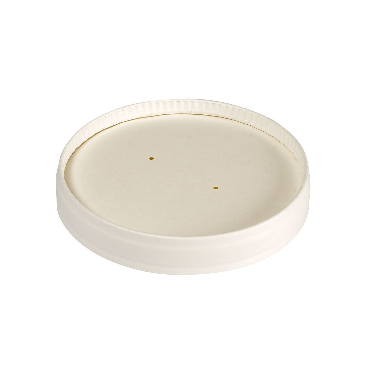 Deckel Karton Ronda SHORT Karton/PLA Weiß 480 ml  Weiß Karton FSC/PLA 98x98x17 | Packung (25 Stück)