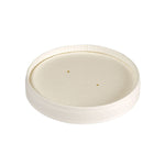 Deckel Karton Ronda SHORT Karton/PLA Weiß 480 ml  Weiß Karton FSC/PLA 98x98x17 | Packung (25 Stück)