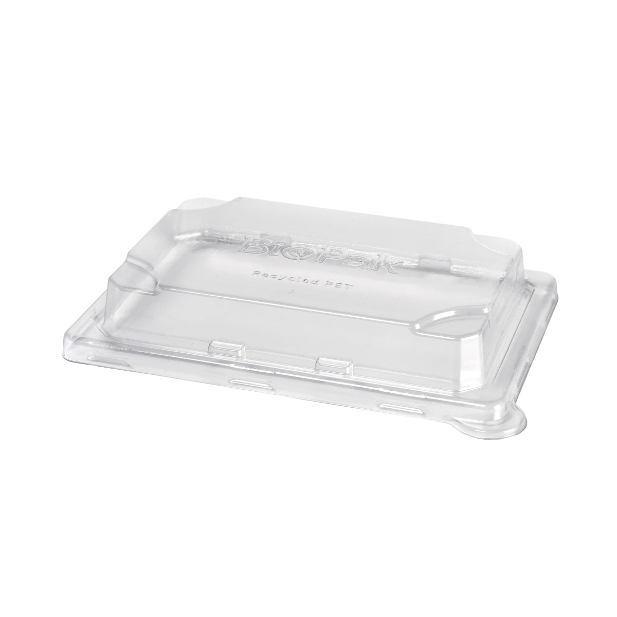 rPET Deckel Sushi small  Transparent rPET 195x139x33 | Packung (50 Stück)