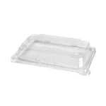 rPET Deckel Sushi small  Transparent rPET 195x139x33 | Packung (50 Stück)
