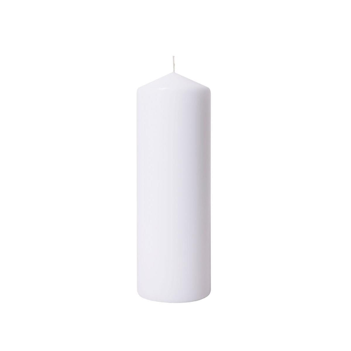 Stumpenkerzen 300x100 mm, weiß - Ideal für Dekoration und Events | Packung (1 Stück)