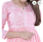 Embroidered Cotton Rayon Anarkali Kurta