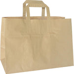 Take-Away Tasche / Alternativartikel 194784  Braun Papier FSC 360x170x270  | Packung (200 Stück)