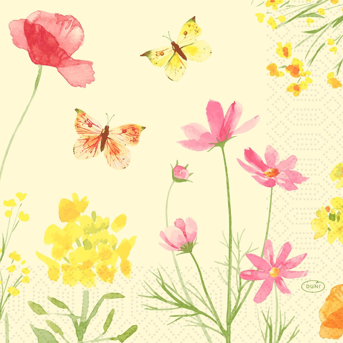 Servietten 33x33 cm, Poppy Field Design | Packung (250 Stück)