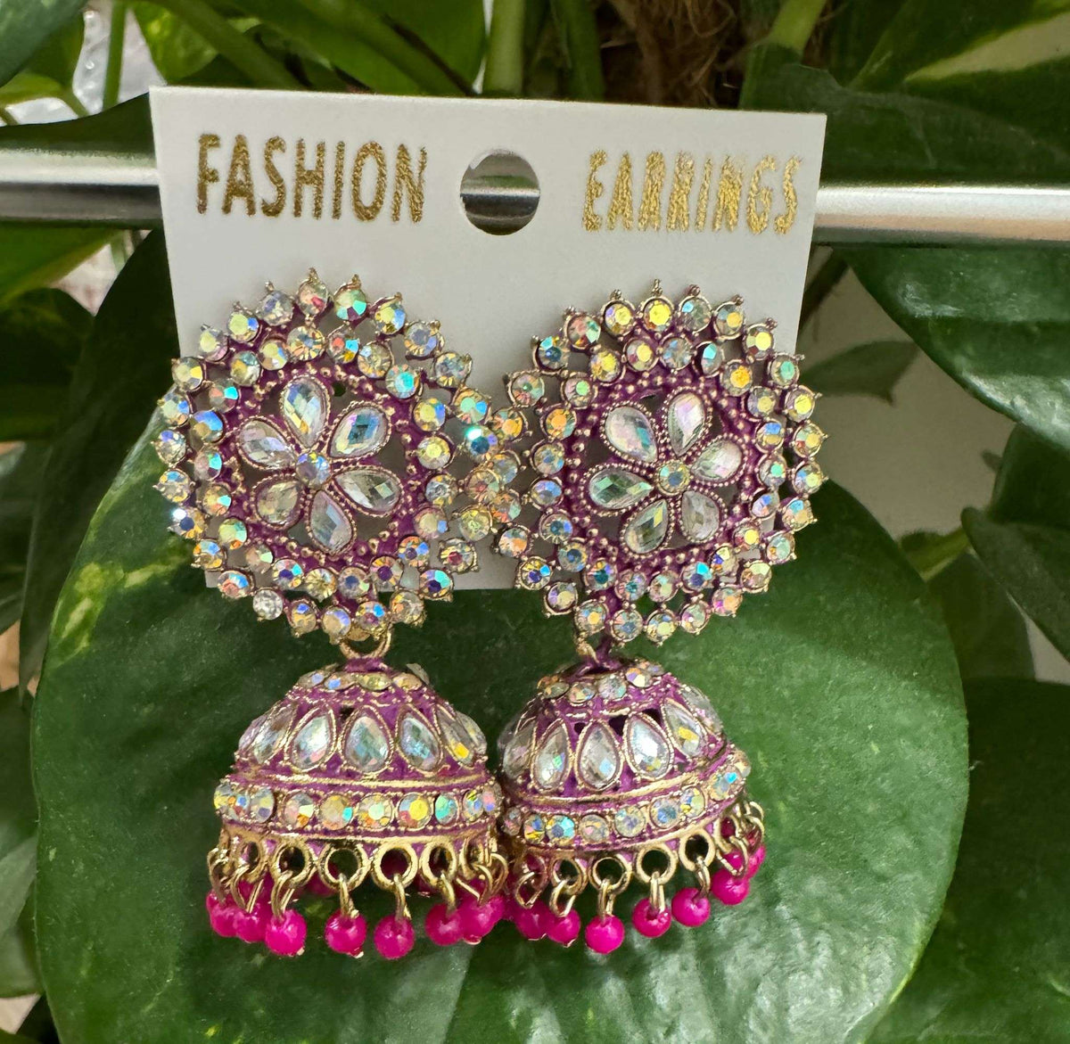Stone And Beads Jhumki