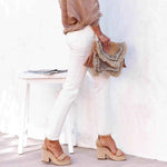 Damen High Waist Straight Leg Jeans ESTID
