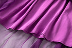 Damen Seidenkleid mit Puffärmeln | Luftsüßes Boho Maxikleid