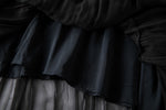 Damen Seidenkleid mit Puffärmeln | Luftsüßes Boho Maxikleid