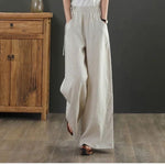 Luftige Damen Sommer Stoffhose