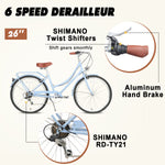 Women's 6 Speed Cruiser Bicycle